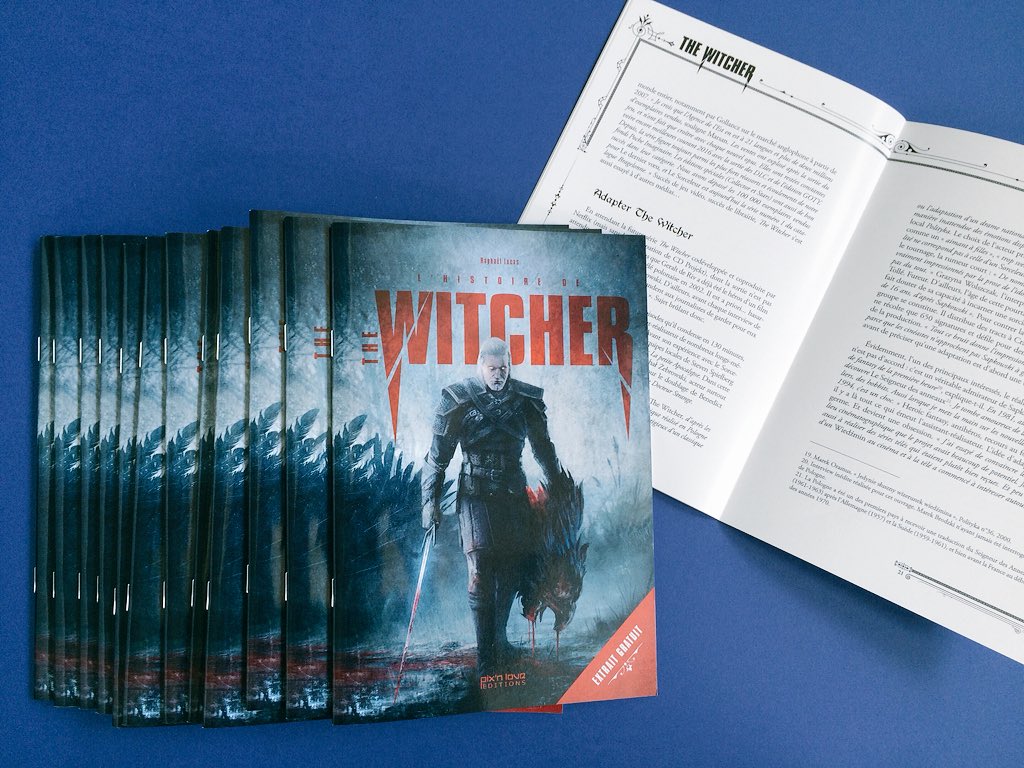 Les livrets extraits de notre futur ouvrage « L’Histoire de The Witcher » sont arrivés ! 🐺

Pour rappel, ces livrets seront disponibles gratuitement sur notre stand à Japan Expo. Avis aux curieux et aux fans ! 📚