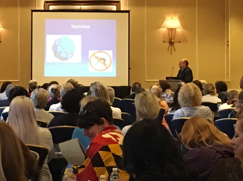 bethmattey's tweet photo. Top 3 contaminated surfaces in a school K-12 are:
1. Cafeteria table.                                       2. Computer mouse.                          3 Desks.                                                       #NASN2018 #NASNat50 https://t.co/6aq1VL2QKF