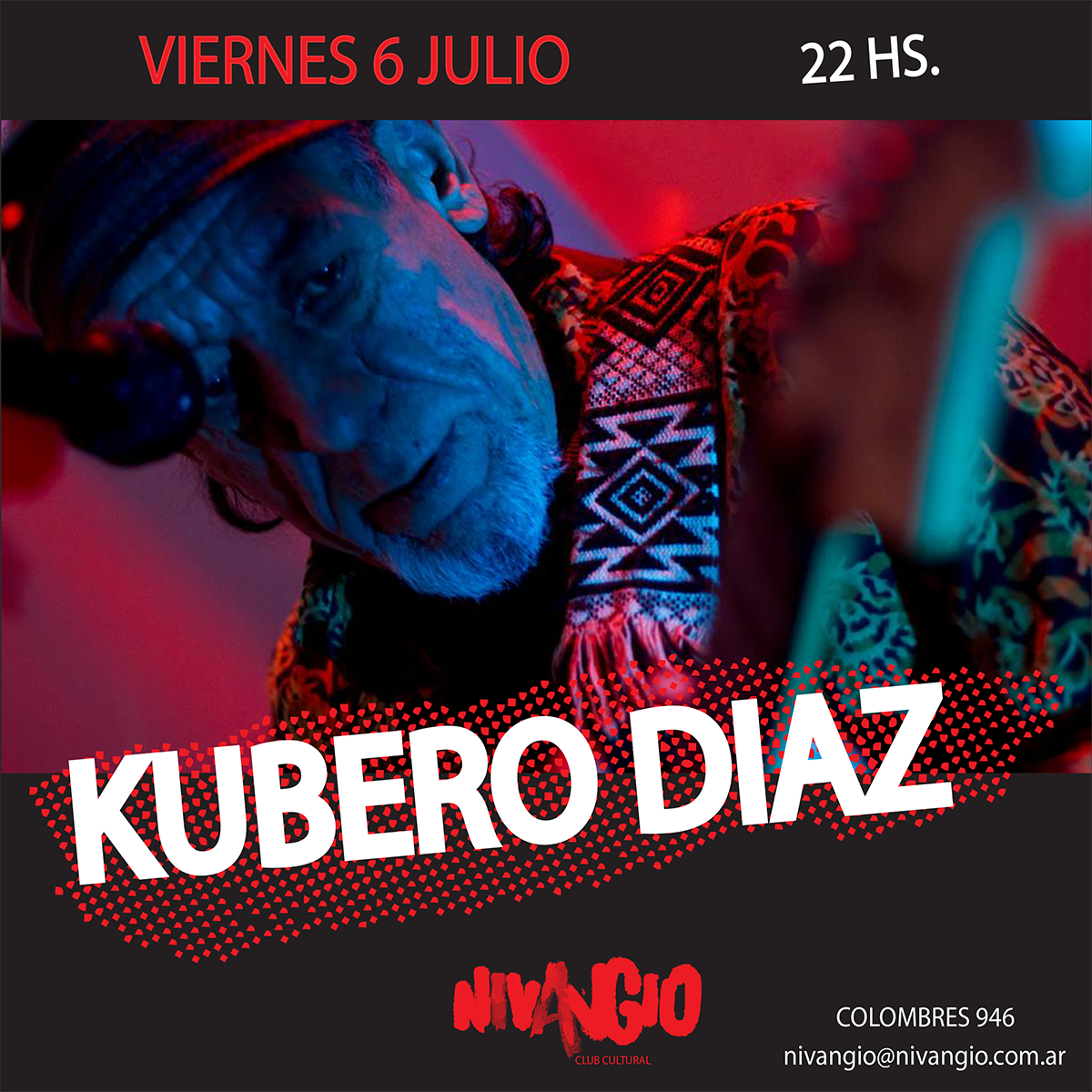 LibreriaNVG's tweet photo. Este viernes toca el gran #Kubero en @NivangioClub y en la #libreria encontrás sus discos. https://t.co/uS6ETIcw2b