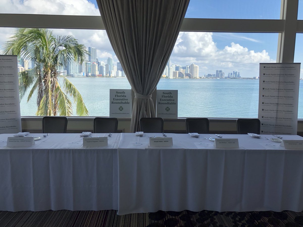 SFexecRoundtabl's tweet photo. @MiamiSup @Carlos.Migoya @Matt.Hashem @Sol_Rashidi @Marc.Stone @LandsbergDavid highlight our next Executive Roundtable Lunch MIAMI meeting... details https://t.co/J5cyxUd7Tc https://t.co/u7avHUcMGH