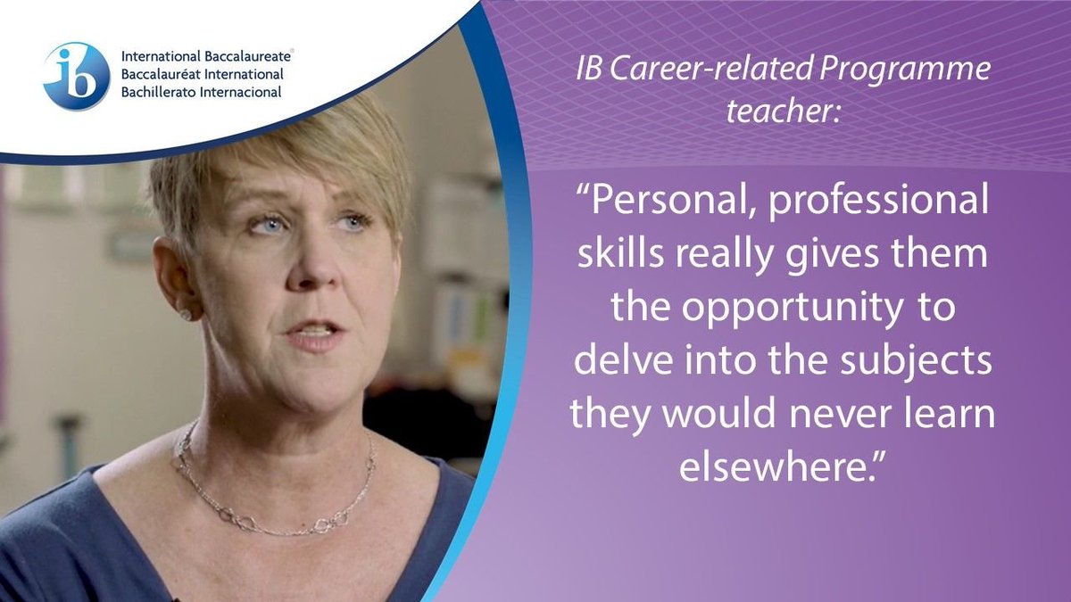 ib_c_p's tweet photo. Have you seen our new programme video yet? 

The #IBCP: A flexible framework for a personalized education - https://t.co/vvMlwRzuOE

Also a useful resource to share with parents and prospect students. https://t.co/QEBEQS1y4K