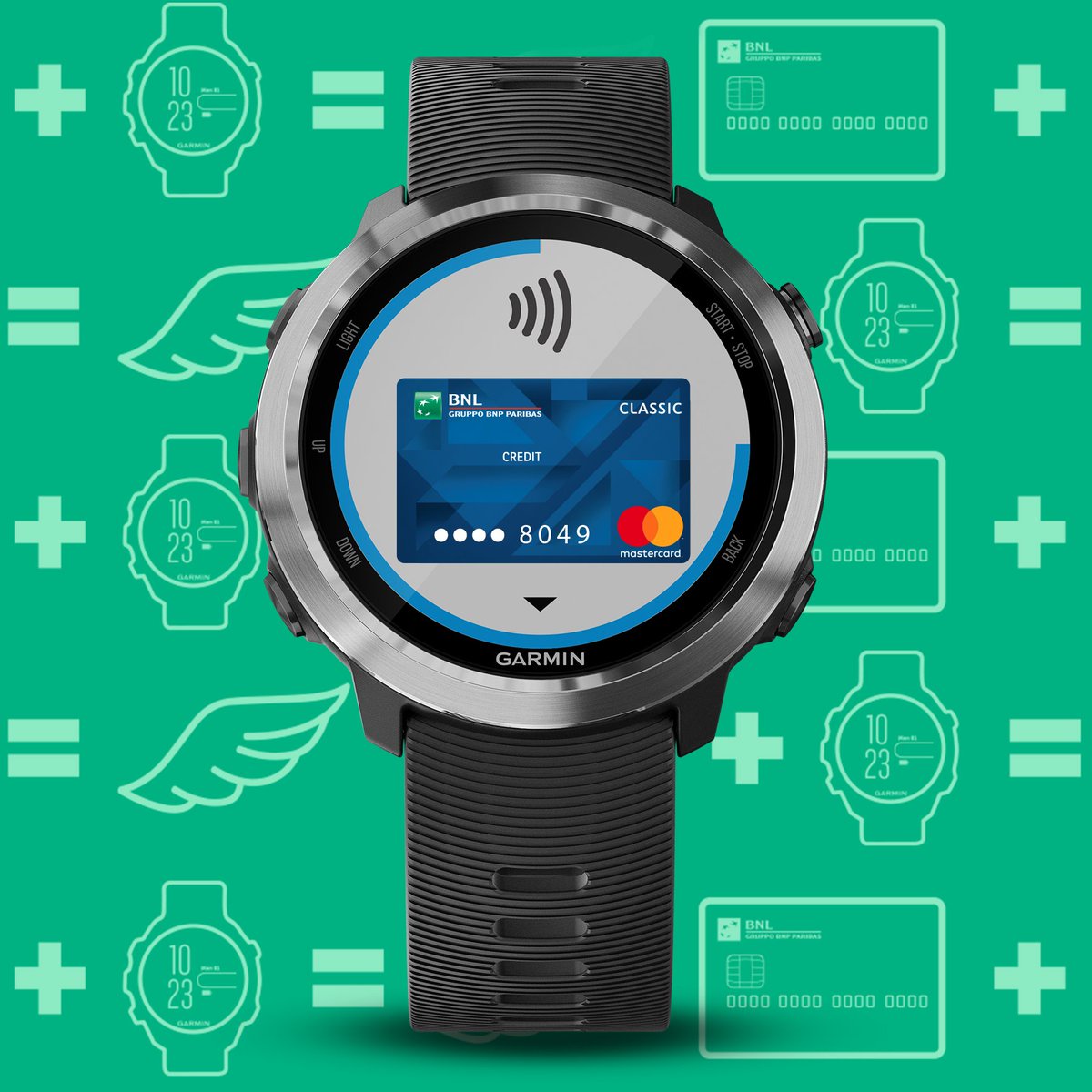 BNL_PR's tweet photo. #BNL @BNPParibas punta su modelli di servizio sempre più moderni e tecnologici e con #Garmin lancia #Garminpay: da oggi pagamenti #contactless da #smartwatch #smartsportwatch #NFC con carte @MastercardIT #BNL e @HellobankItalia
#running #fitness #gym
➡️https://t.co/HHzC6lxq0H https://t.co/artTgv806w
