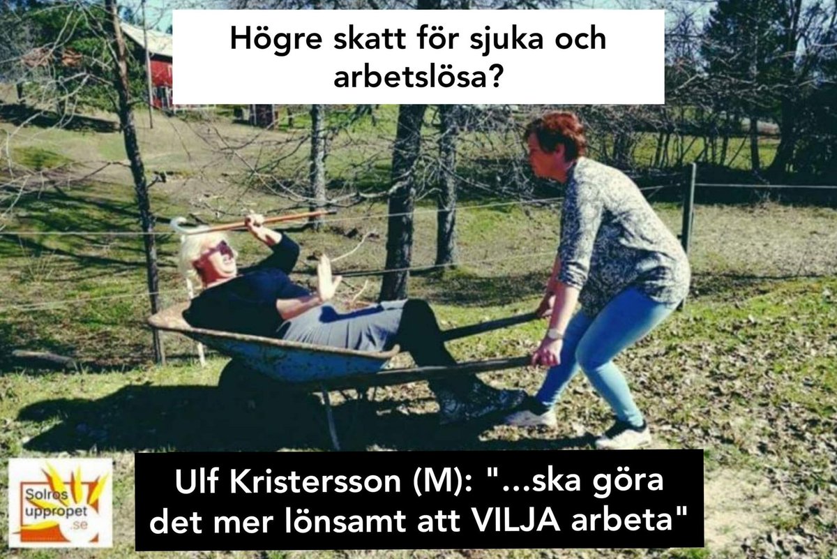 Kristerssons (m) syn på kroniskt sjuka är tydligen att de inte VILL jobba. Med lite högre skatt blir de nog mer motiverade tänker han. Föraktet går inte att ta miste på. Börjar 25 minuter in i intervjun. aftonbladet.se/tv/a/258602
#mänskligareFK 
<a href="/nya_moderaterna/">Nya Moderaterna</a>