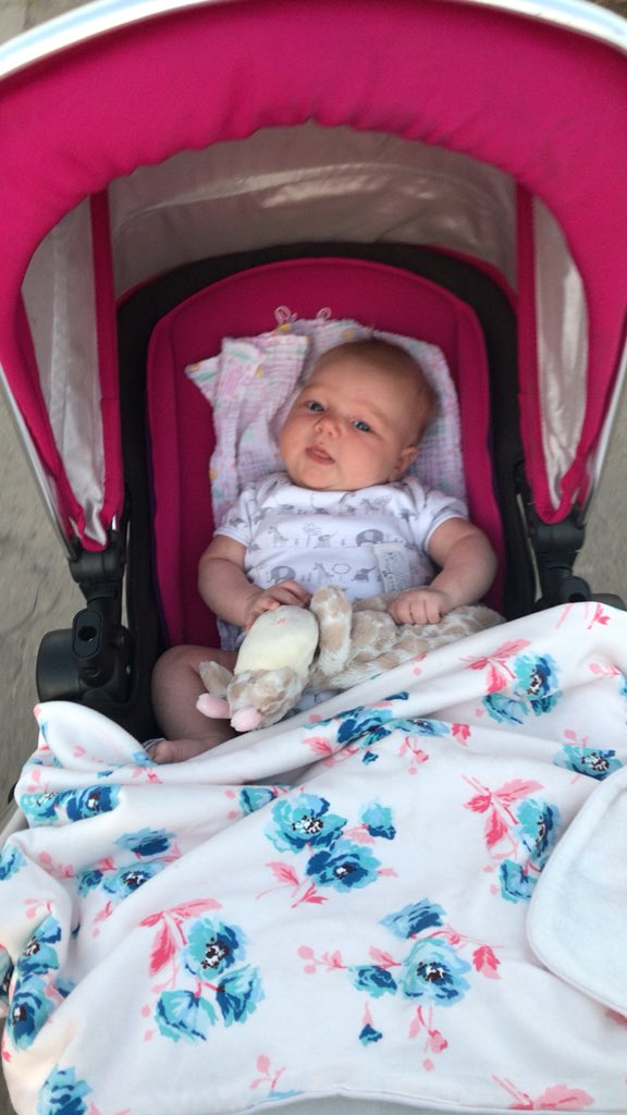 lizzielewis8's tweet photo. @TeamThie @met_miles @PancreaticCanUK I have completed my at #MetMiles on the streets of our estate in Caerphilly trying to get this little one to nap / sleep! Dontation made to a fantastic event and cause! Well done @TeamThie @met_miles! 👍🏻👏🏻😀#metmilescaerphilly https://t.co/HBB00gio6T