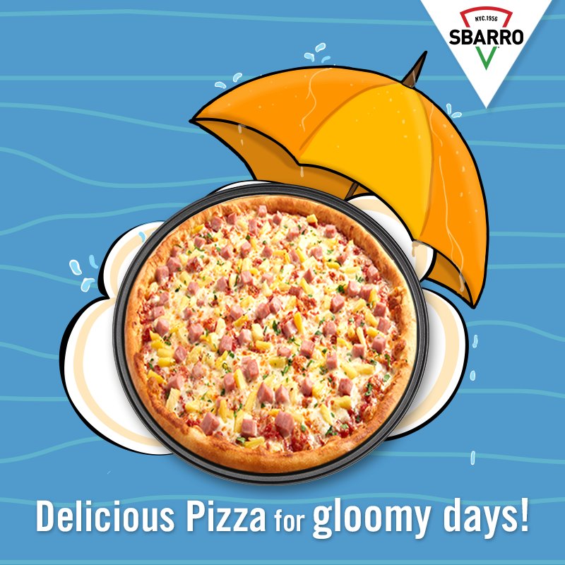 Sbarro_IN's tweet photo. Get rid of monsoon blues with our New York style Pizzas! Just call us for delivery.
#DealWithMumbaiRains #IndulgeWithSbarro #Pizza #PizzaLover #LoveforPizza #Pizzaforever #SbarroIn #Pizzalove #Callfordelivery
#foodieofmumbai #Mumbai #SbarroIndia https://t.co/h6EPKvuUS1