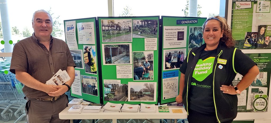 A pleasure to welcome Dave from <a href="/Vision21Glos/">Vision 21</a> into store for an #Awareness #event today! #local #charity #community #asda #cheltenham