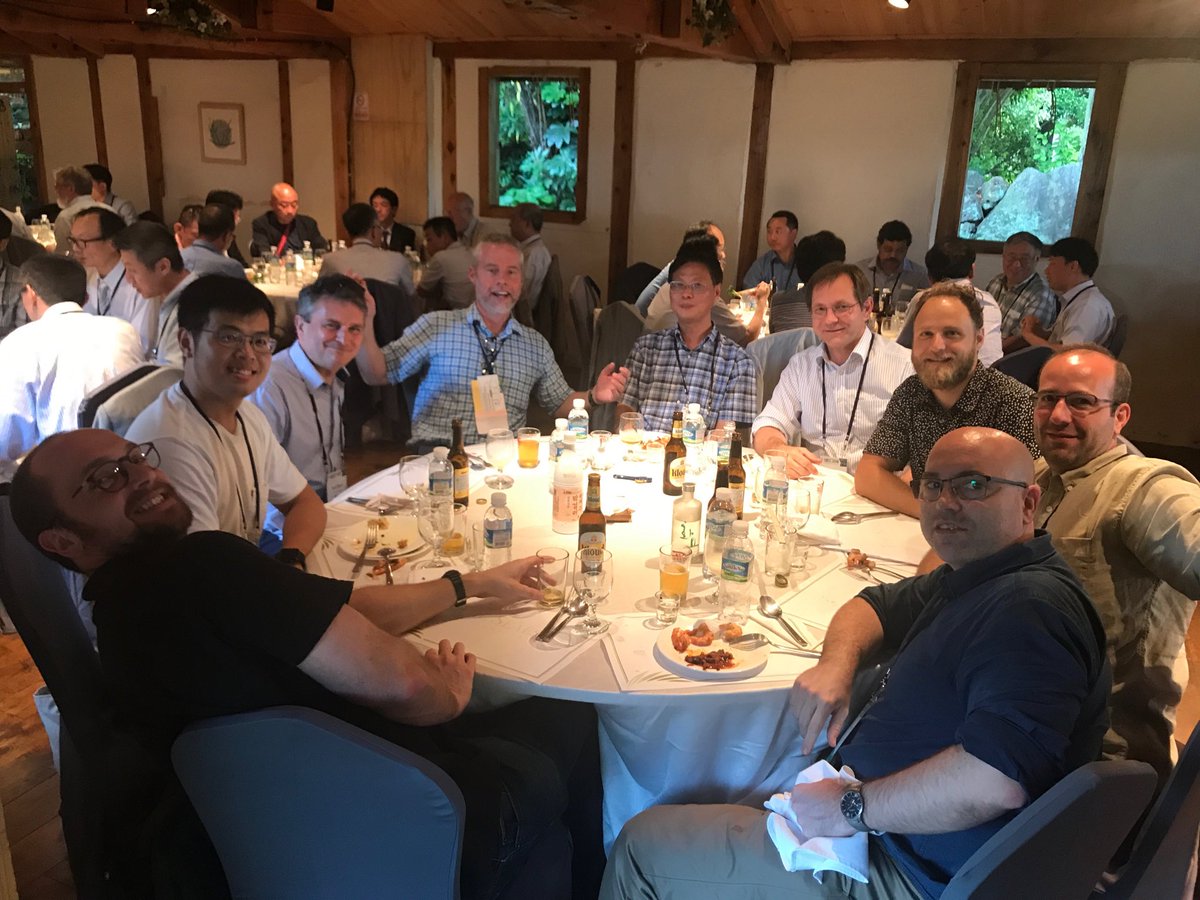 ProfBenEggleton's tweet image. Obligatory #eggleton photo at #oecc2018 chairs reception dinner in jeju with ⁦@sgleonsaval⁩ ⁦@simonfleming61⁩ ⁦@RoelBaets⁩