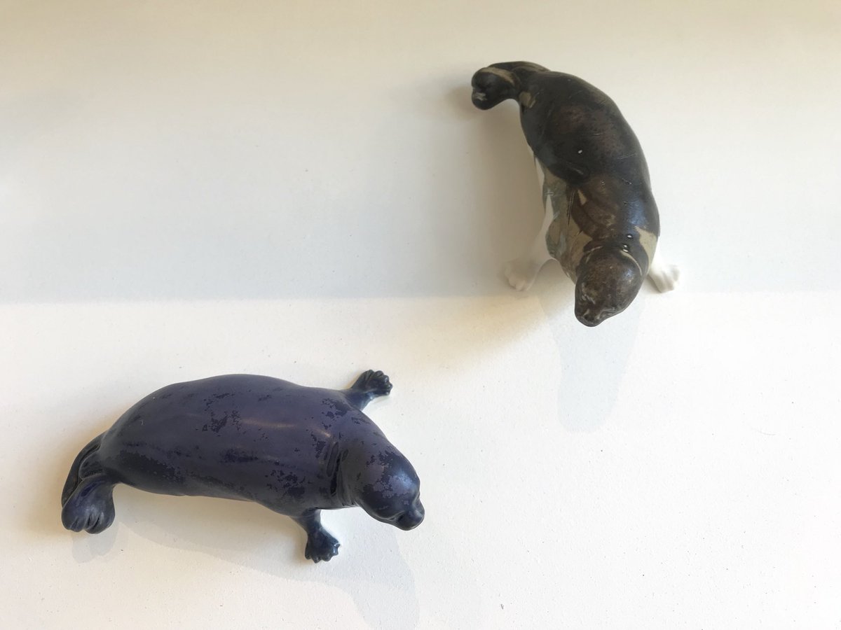 PaperAndCup's tweet photo. A herd of seals has moved in over the weekend. A massive thanks to the artist Cara Rainbow for making us look so beautiful for the next two months #art #SealsInLondon #rainbowed #notforprofit https://t.co/QmMFr9AKmf