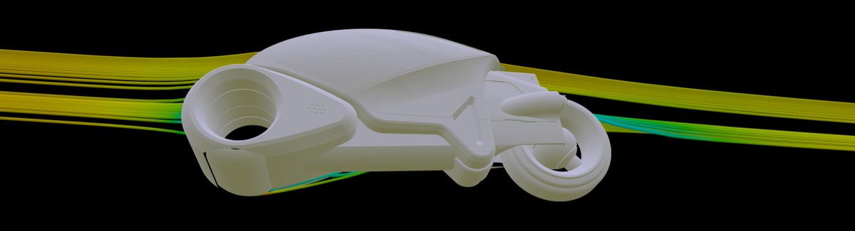 AdnanijazCh's tweet photo. Check out "Tron Bike" #simulation with ANSYS CFX, in 3D View. Complete project is available here https://t.co/NppjqPjd7j
#FreeDownload #bike #sciencefiction #Engineering #CFD #FreeSimulation #FetchCFD #SimulationLibrary #SimulationisFun https://t.co/j9PUr0Q8Mt