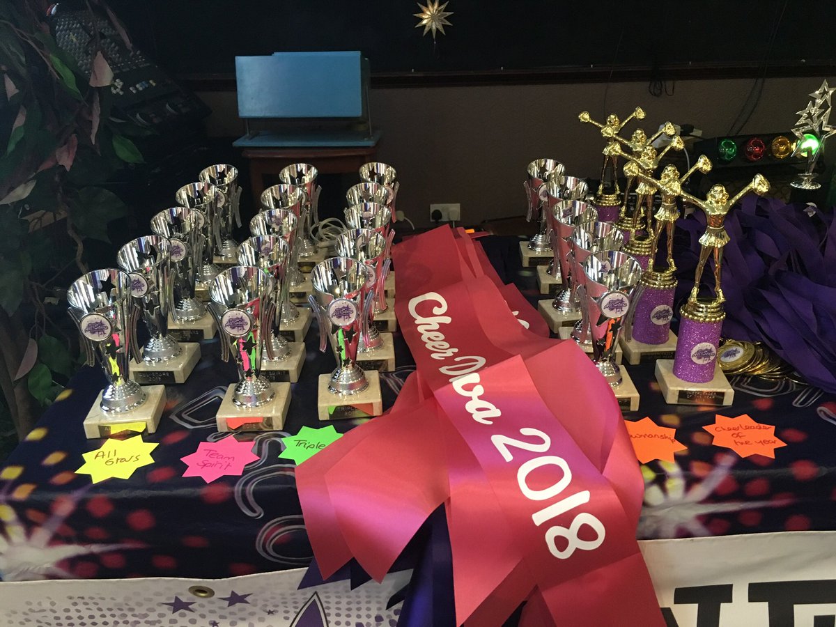 MASCheerteam's tweet photo. @thompsontrophy thanks for our lovely trophies and medals. Great service. Helped make our awards eve special https://t.co/TbvcoL7BpQ
