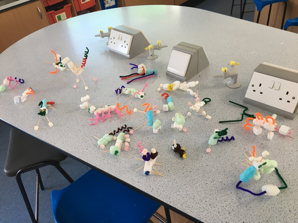 SamuelWardSci's tweet photo. Y8 students have been learning about genetics and making Reebops (or Marsh Monsters as Mr Thomas has renamed them!) https://t.co/V8WQ9b0sAI
