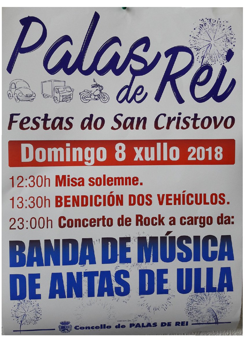 Festas de San Cristovo en Palas de Rei
8 de Xullo de 2018