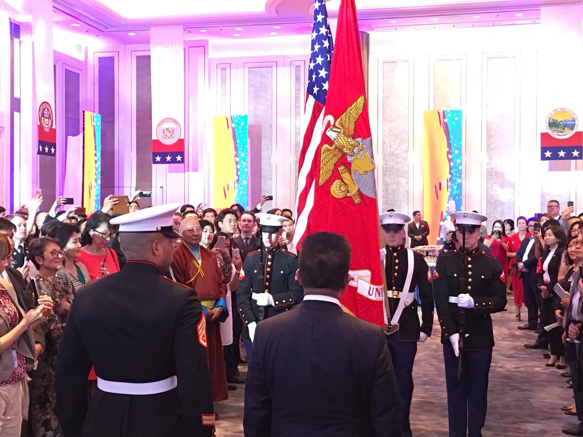 ganzorigv's tweet photo. A happy 242th birthday :) @usembmongolia #IndependenceDay2018 #July4UB https://t.co/oVP2ogI4LY