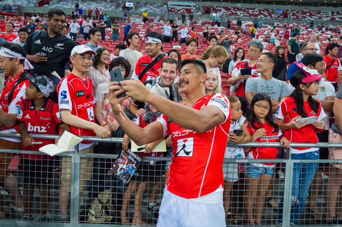 thekallangsg's tweet photo. Historic win clocked for Singapore's adopted home team, SUNWOLVES, with a final score of 42-37 against South Africa's BULLS! 

Relive the excitement from these highlight pictures &amp; tag your friends! #SUNvBUL #RuckInTheHub #SuperRugby https://t.co/wQsDM28EYp