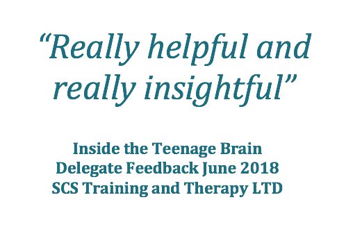 SCStrainingLtd's tweet image. For more information about the training courses we have on offer check out our website scstrainingandtherapy.com or email kerry@scstrainingandtherapy.com

#training #SCStraining #attachment #trauma #dissociation #teenagebrain #development #adoption #fostercare #birthchildren #CPD