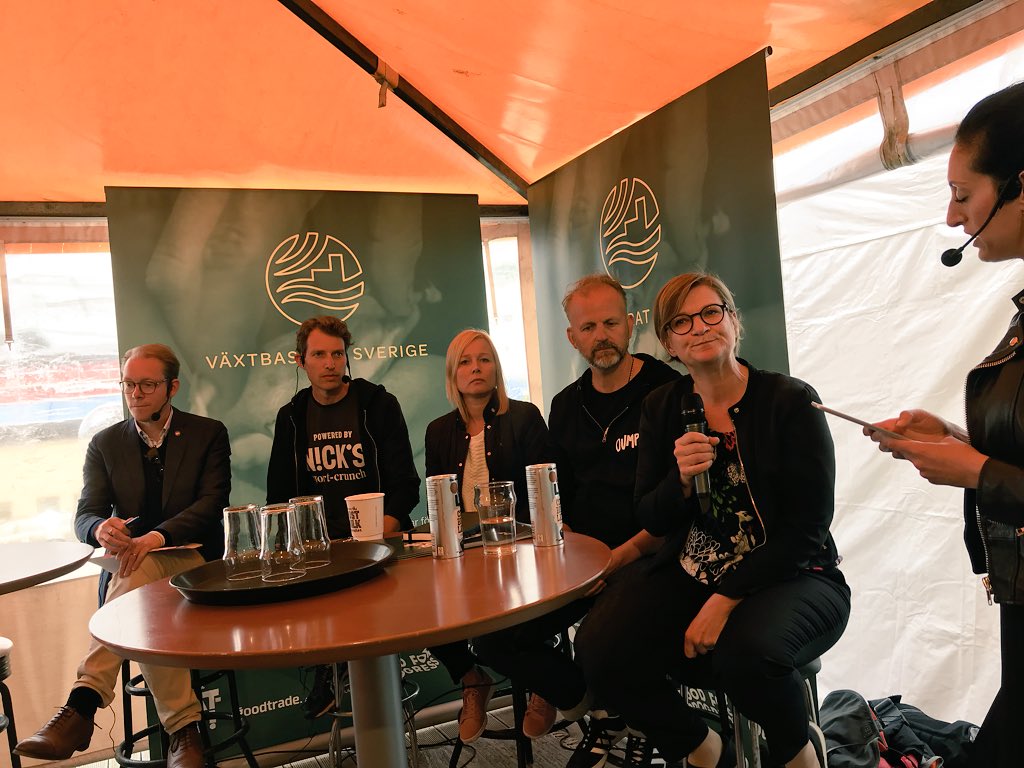 Food Tech - Är Sverige redo för den nya utvecklingen? Intressanta diskussioner och tankar med bland annat <a href="/FoodforProgress/">Food for Progress</a> och <a href="/OatlyAB/">AB Oatly</a> #växtbaseratsverige #almedalen
