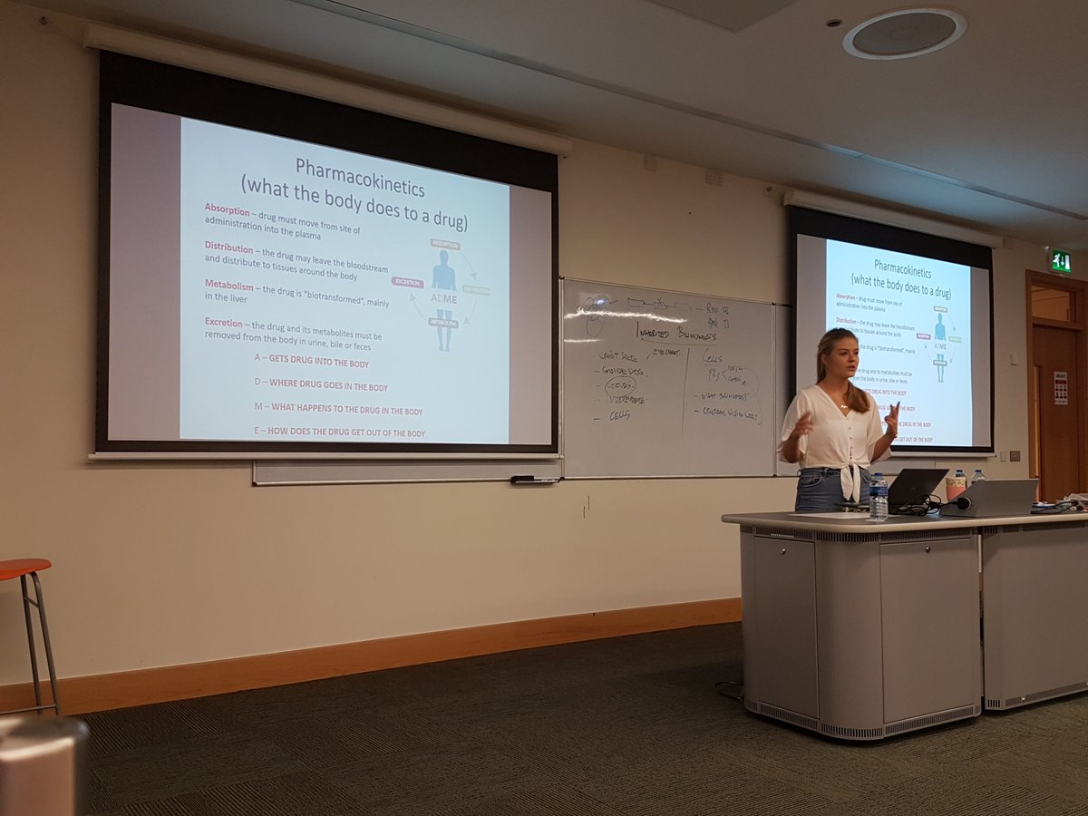 Drugs, drugs, drugs.. Kayleigh talking to the students about pharmacology!