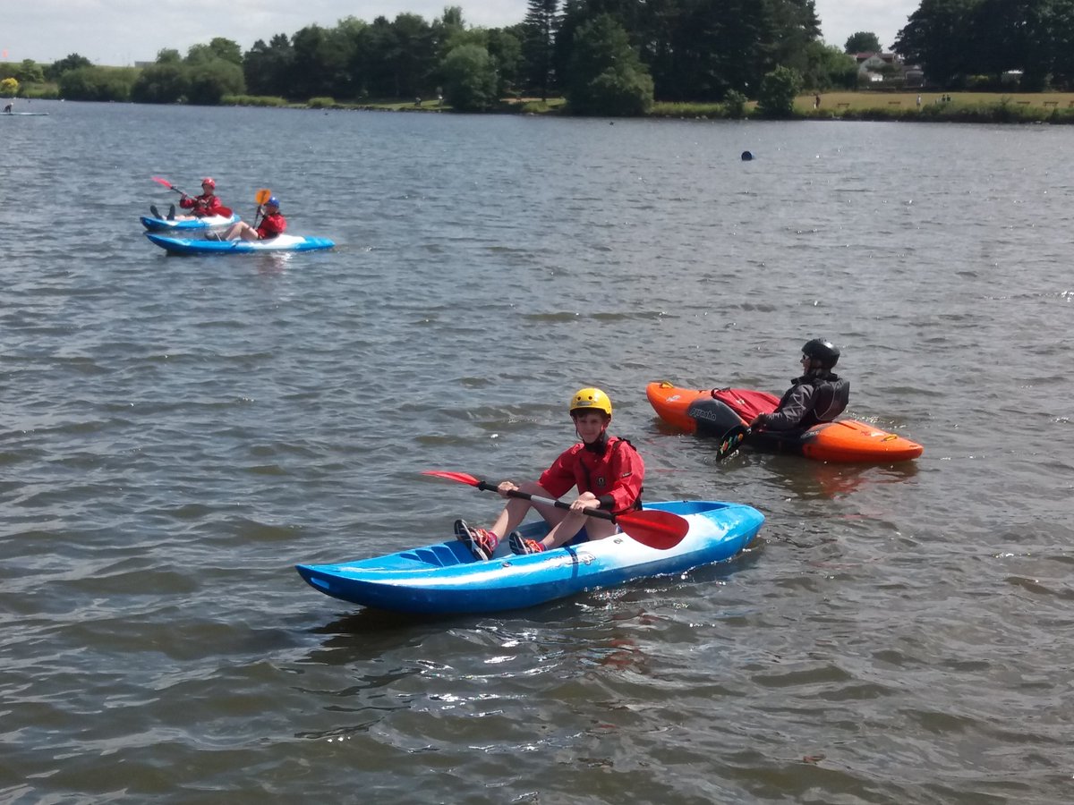 Morgan enjoying new experiences on Yeadon Tarn for trips week