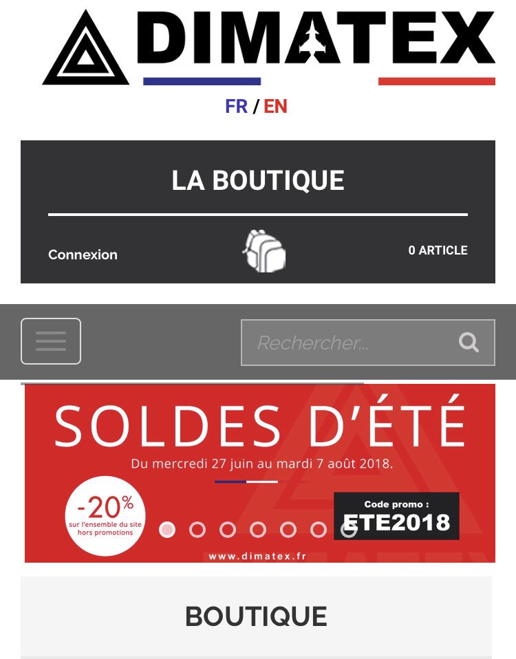 dimatexsecurite's tweet photo. Avez-vous jeté un œil à notre site? C’est les soldes! #dimatex #soldes #ete2018 #securite #secours #aeronautique https://t.co/Ac8t2mSUSn