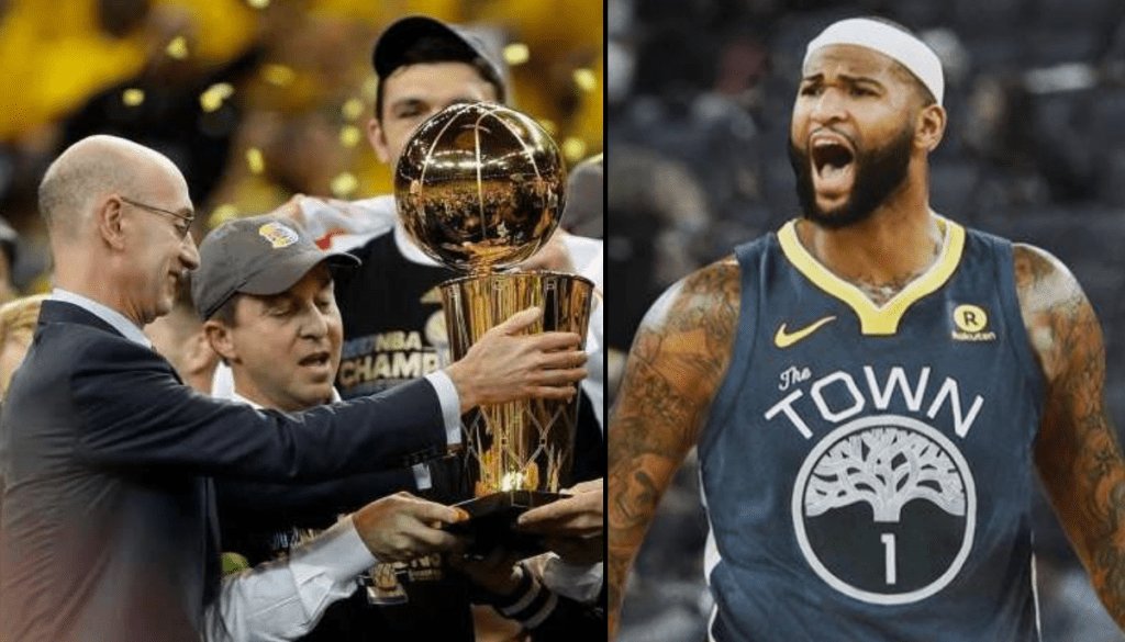 TheFirstReserve's tweet photo. Golden State Warriors Officially Presented With The 2019 NBA Championship https://t.co/AIZw0MaBLD https://t.co/J1WtvFP9iU