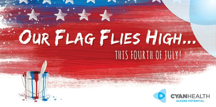 CyanHealth's tweet photo. This July 4th, we take time to reflect, and appreciate what the day really means. Let freedom ring! Wishing everyone a safe and fun holiday! https://t.co/YBJ0EZKhwj