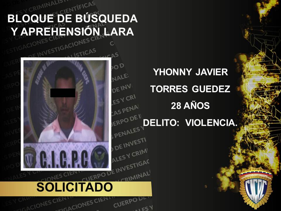 Bloque de Búsqueda y Aprehensión Lara, Logró la CAPTURA en La Avenida Vargas, Con Calle 26, Municipio Iribarren, Estado Lara, De Un Sujeto Solicitado Por el delito de VIOLENCIA . <a href="/DouglasRicoVzla/">Douglas Rico</a> <a href="/PRENSACICPC/">PRENSA CICPC</a> <a href="/CICPCPREVENCION/">PREVENCIÓN INTEGRAL DEL DELITO CICPC</a> <a href="/PrevLaraCICPC/">PREVENCIONCICPCLARA</a>