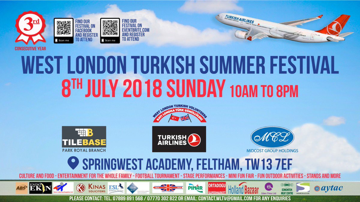 ESL Insurance proudly sponsors and will be attending the West London Turkish Summer Festival in Feltham on Sunday 8 July 2018. Find out more at bit.ly/2MLfOo3
#insurance #insurancebroker #westlondon #turkishsummerfestival
