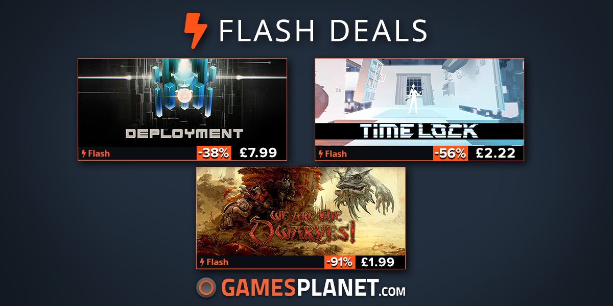 GamesplanetUK's tweet photo. We're pleased to welcome @whalerockgames to the store, and to celebrate we're doing a sale on #TimeLockVR, #WearetheDwarves and their most recent tittle #Deployment! 😊
🐳 https://t.co/HjyQCRra2v
Deals end July 10th at 9am BST. https://t.co/XcS6wbNVMt