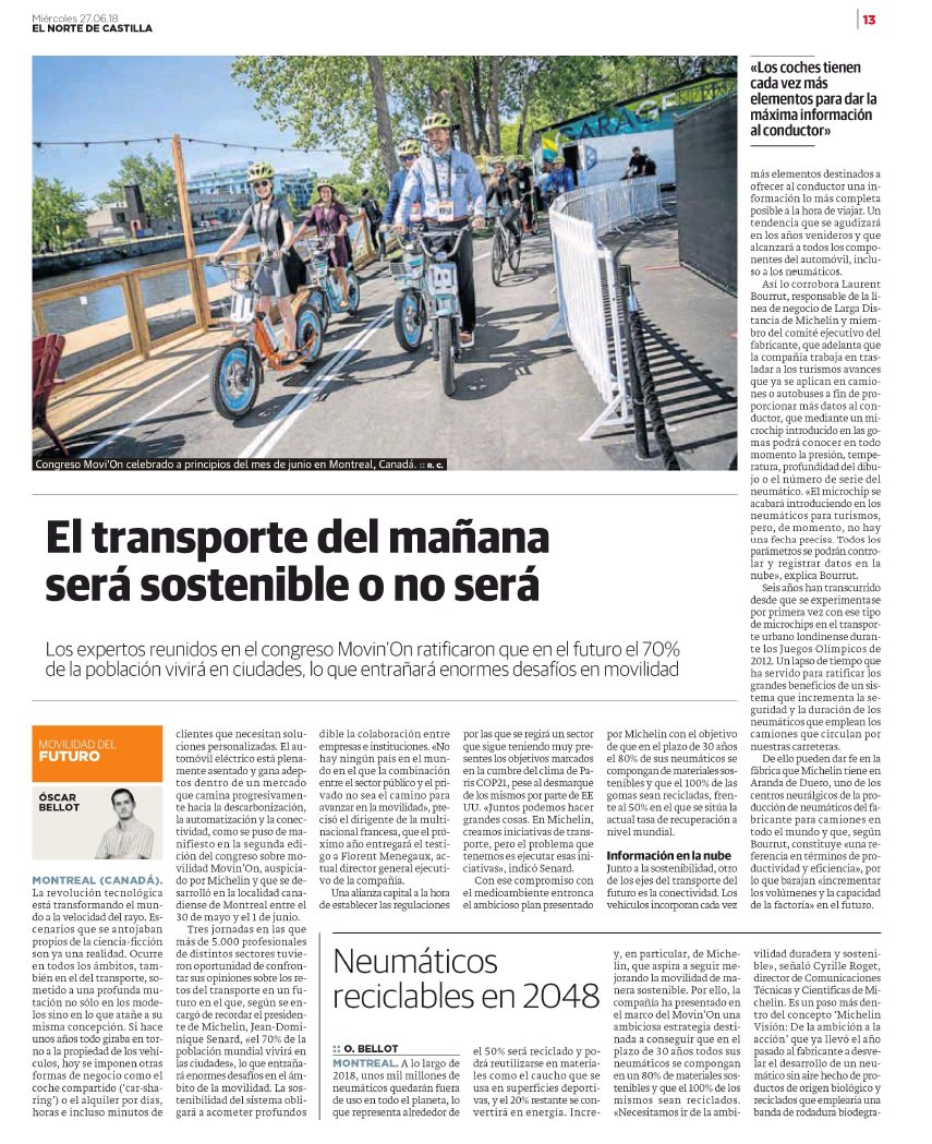 'El #transporte será sostenible o no será'. 

Interesante reportaje sobre los desafíos de la #movilidadsostenible en los próximos años, en los que se prevé que aumente la población en las #ciudades