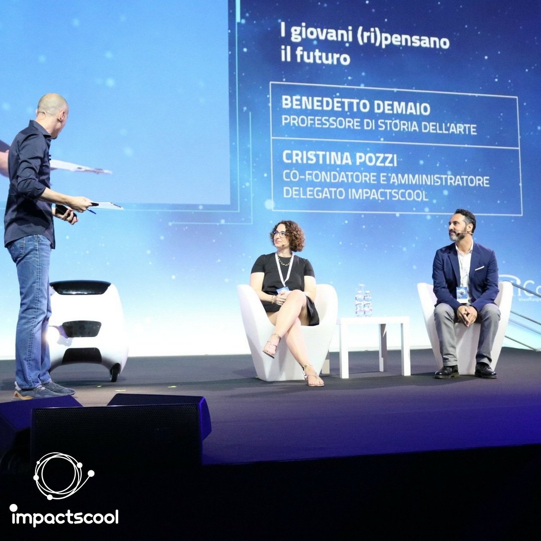 impactscool's tweet photo. Oggi siamo a Milano al #FED2018.
@cripozzi81 di #impactscool sul palco con @montemagno per parlare di #giovani e #futuro
#thefutureisopensource #tecnologie https://t.co/BhhtRLn1kF