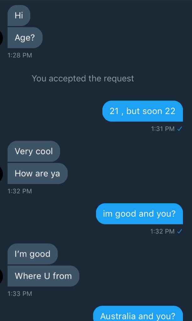 moonsgfg's tweet photo. GUYS A MAN DM ME AND I I DECIDED TO PRETEND TO BE @Luke5SOS  IF U NEED TO LAUGH READ THE CONVERSATION GOSH I CAN’T STOP LAUGHING JFJD https://t.co/8CxCRmVF2D