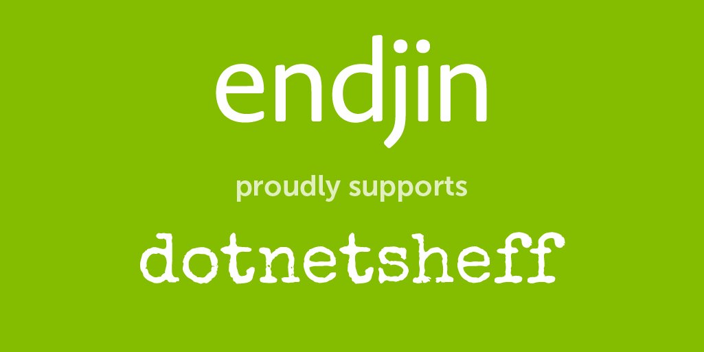 endjin's tweet image. .@endjin are proud to support @dotnetsheff user group. We hope everyone attending and organisers have a great time this evening. buff.ly/2lPNkx2 for full details and agenda. #dotnetsheff #Dotnet