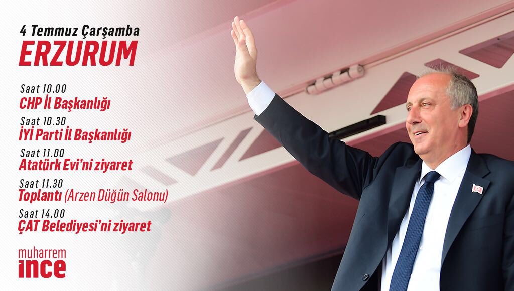 Yarın Erzurum’da olacağız