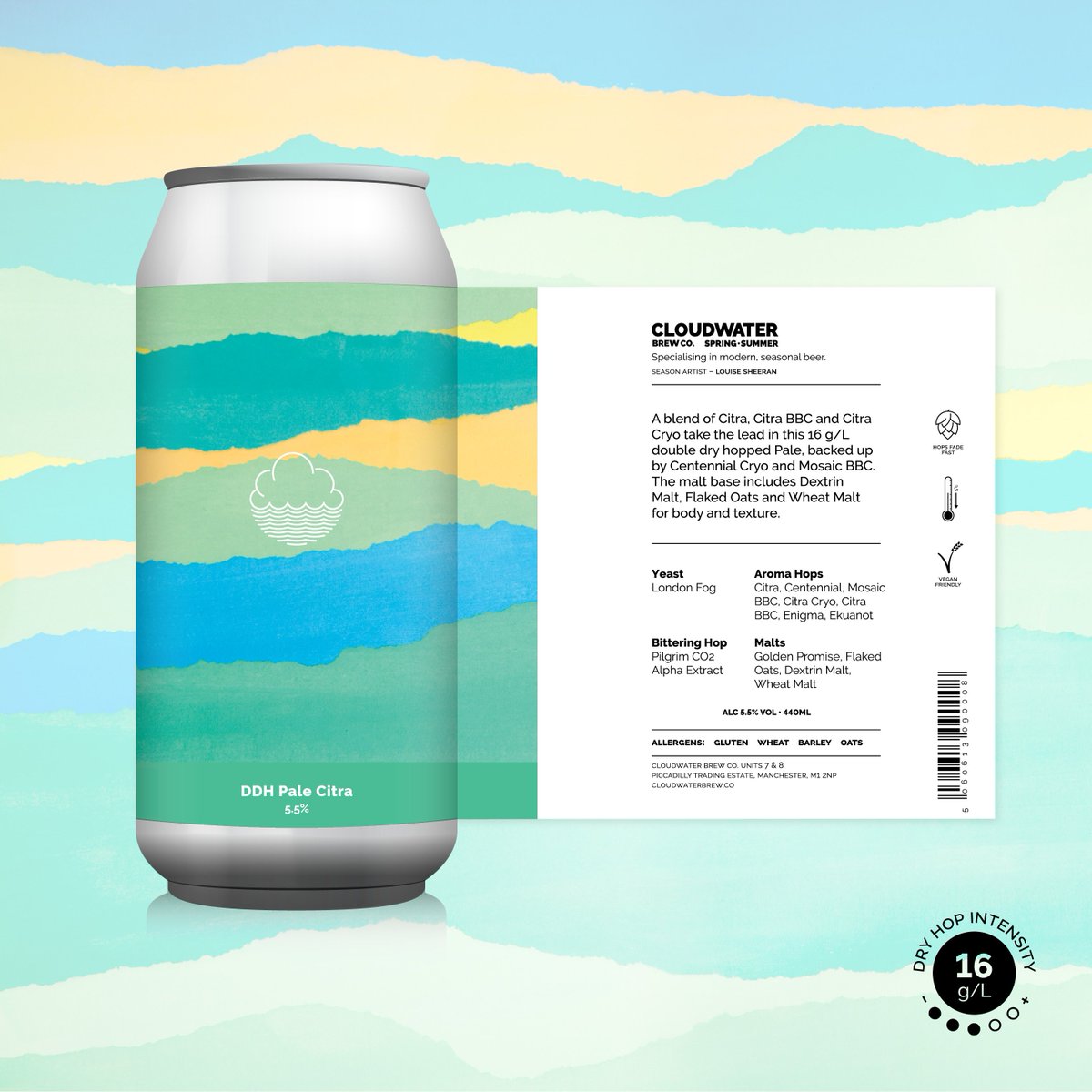 cloudwaterbrew's tweet photo. Fresh as a summer daisy! Our latest DDH Pale is now available online, straight off the canning line. Hopped with a blend of Citra, Citra BBC and Citra Cryo, it packs plenty of zingy citrus flavour. https://t.co/vzMDN02lXw https://t.co/iyiB1EpnQ2