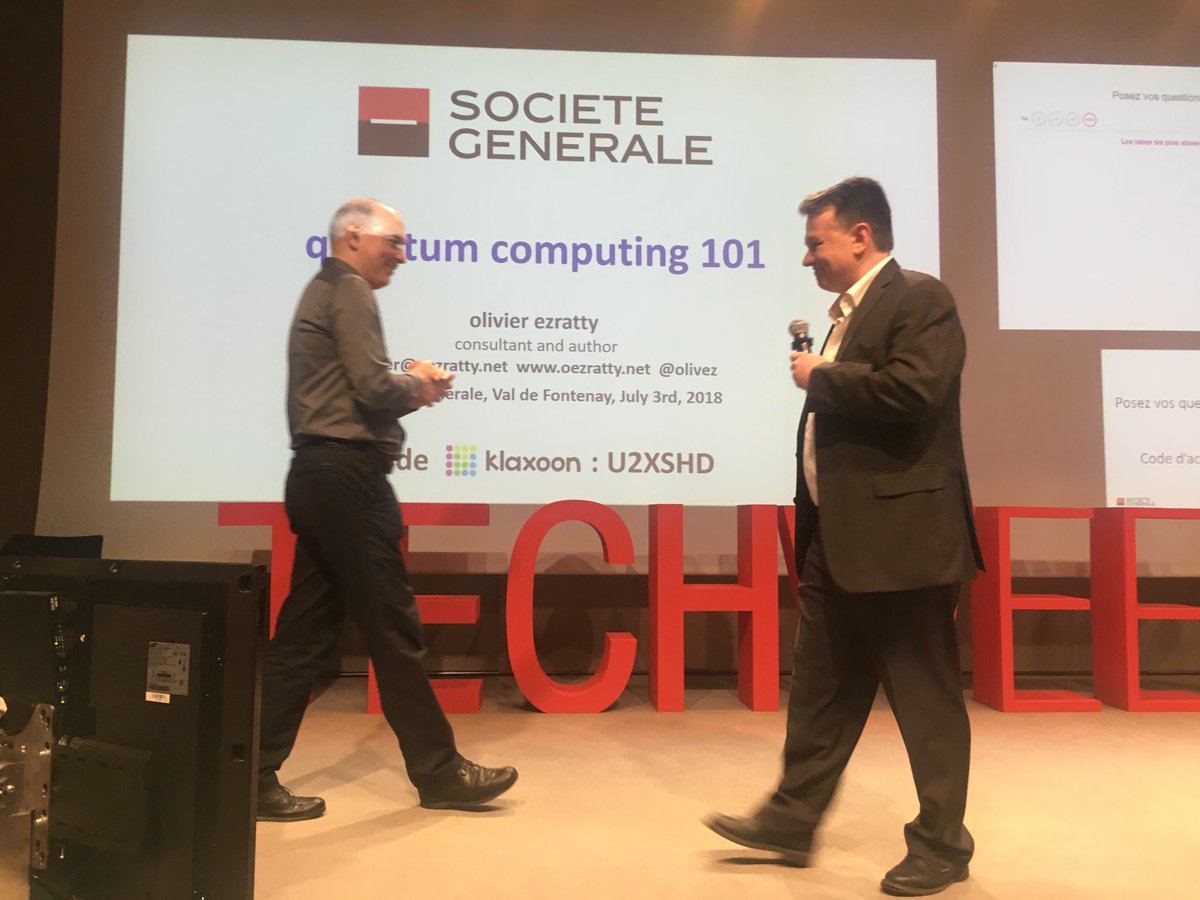 #TechWeekSG Olivier Ezratty "on stage" pour nous expliquer le Quantum Computing