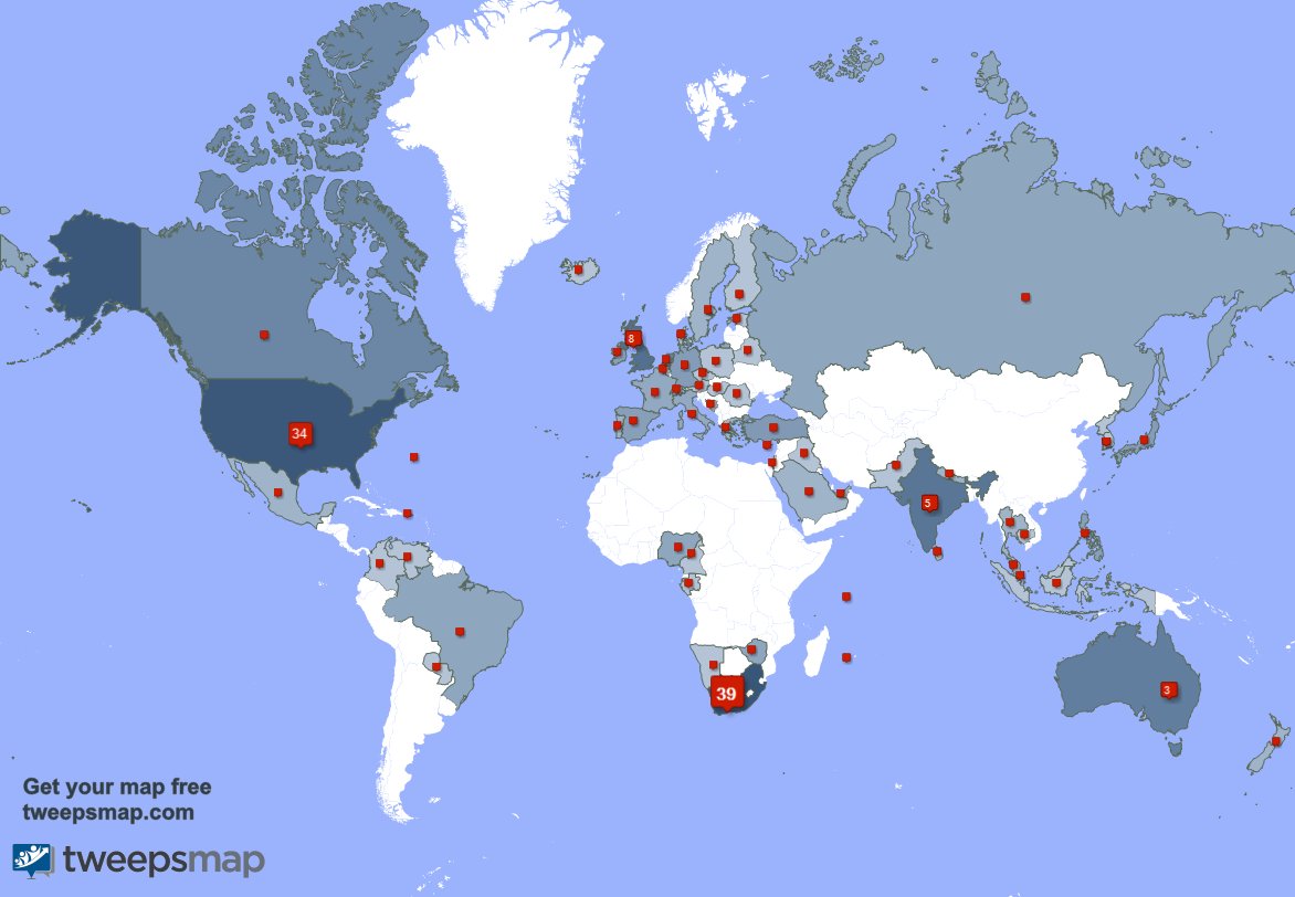 I have 159 new followers from USA, South Africa, India, and more last week. See tweepsmap.com/!theoldone1919