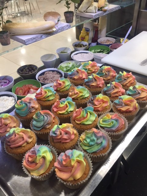 Refresh1FC's tweet image. What £1.50 could buy you today.  Happy London Pride week. #cupcakes#rainbow#colourful#delicious