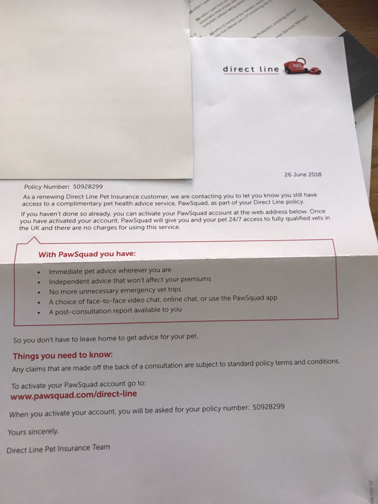OnswitchLtd's tweet image. #TeamOnswitch pets received  their insurance update 
Intrigued by the language “unnecessary vet trips”
Understand insurance company strategy but what about patient notes clarity and client records under CoC 
Who is pet registered with?
Where is clinical history? 
Thoughts?