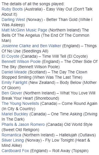 As June has given way to July, it's time for the Best Of 2018 So Far edition of the show. Hope you enjoy the songs. Playlist below...and you can stream the show via this link: mixcloud.com/michaelpark710…