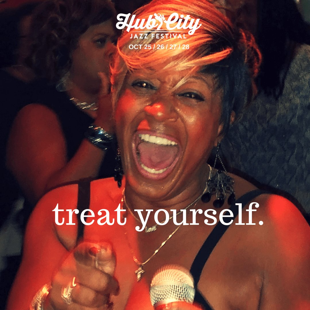 HubCityJazz's tweet photo. Treat yourself to four days of jazz, funk and good times with friends &amp; family at the 14th Annual Hub City Jazz Festival

Ticket info: https://t.co/peKrr1N0sq https://t.co/W2MB1Celkd