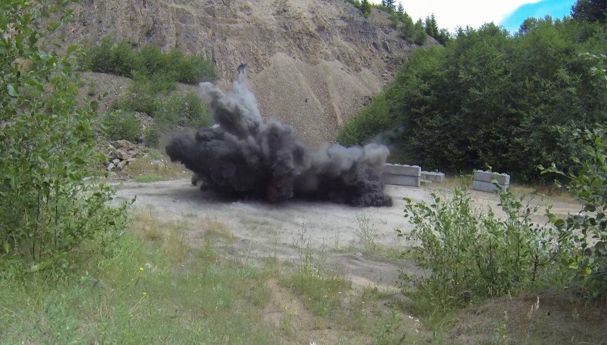 TerradyneArmor's tweet image. Somewhere in the middle of this photo is a LAPV test vehicle during destructive blast testing. All test dummies survived. #tacticaltuesday #dummies #liveanotherday #ProtectionWithPresence