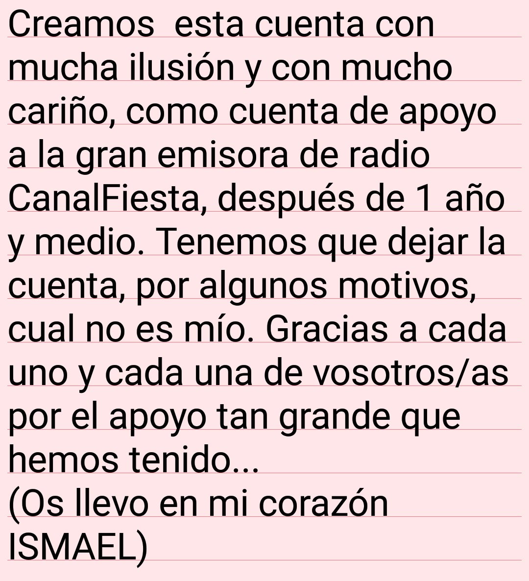 Con muchas lágrimas, os dejamos 😭😭😭.
¡¡Gracias por vuestro apoyo!!

No es un adiós, sino un hasta luego. 😢