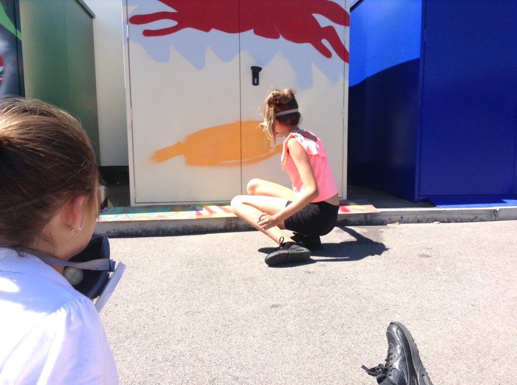 latimerprimary's tweet photo. #year6 are loving spraying their graffiti art! #enthusiasm #differentart #thankyougraffittistars #latimerartsweek https://t.co/IB7W0gX3GK