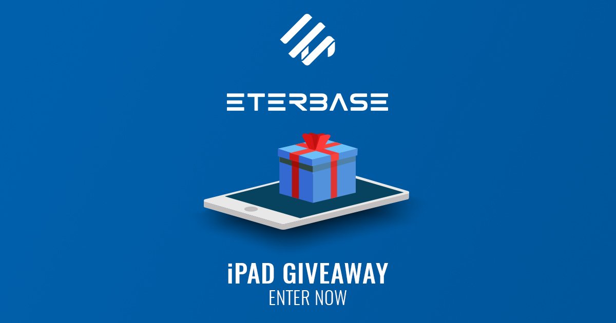 crypto_disrupt's tweet image. Want to win an Apple iPad? 

We've partnered with @ETERBASE to give away a brand new iPad to one lucky winner! 

Enter now: bit.ly/2ION8qJ