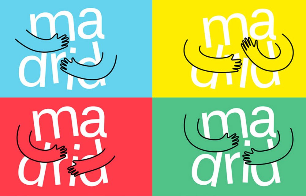 creativos2020's tweet photo. ‘Madrid te abraza’, ¿imagen de campaña o logo turístico? #Creativos2020 #RD https://t.co/ocyegPnfZg https://t.co/o76M7oe4EP