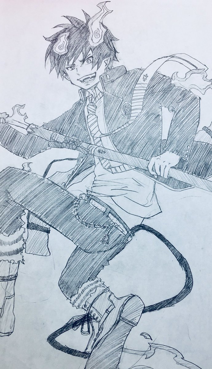 毎日が忙しすぎて、全然描かけません…😭😭

 #青の祓魔師  #奥村燐  #イラスト好きな人と繋がりたい  #落書き好きさんと繋がりたい  #絵描きさんと繋がりたい