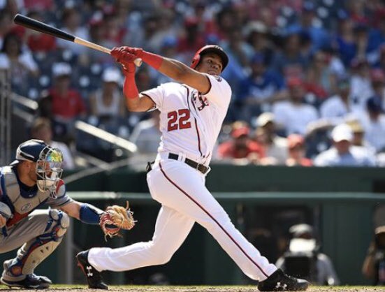 coachmaj's tweet photo. BE A GREAT TEAMMATE: @Nationals rookie Juan Soto only owns 2 suits.  Those suits were purchased by Bryce Harper.  Giving - without the expectation of anything in return - is just one of many ways to be an incredible teammate! #GiveNotGet #TEAM #DoGoodInTheDark https://t.co/5f1276YWOq