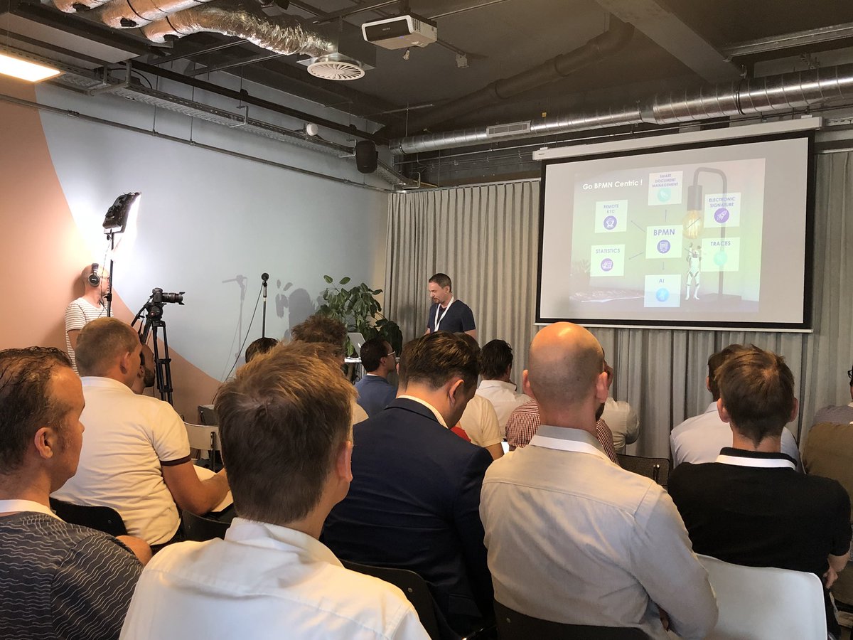 “With our old solution it took us about a year to incorporate a new feature! Now with our new system it takes us about a week” Quite a bold statement and a great usecase of a <a href="/Camunda/">Camunda</a> user at #camundaDay #Amsterdam #bpmn