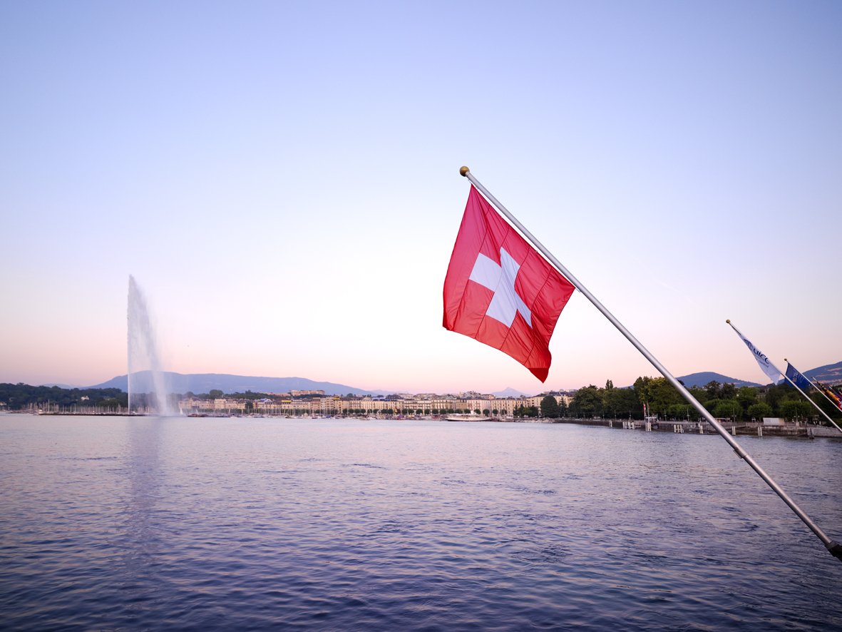 Hop Suisse! Geneva is ready to support Switzerland for the coming game against Sweden. #FifaWorldCup2018 #Switzerland #MandarinOrientalGeneva