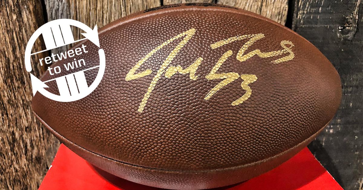 Browns's tweet photo. 🎉 HAPPY @joethomas73 DAY! 🎉

In honor of his big day, RETWEET for a chance to win this signed football!

Rules: https://t.co/urS3LFbRIx https://t.co/BBc8Ijz41e